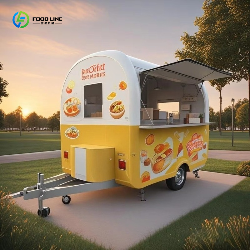Coffee Tea Kiosk - Uitgeruste vrachtwagen straatkraam Europa concessie bubble