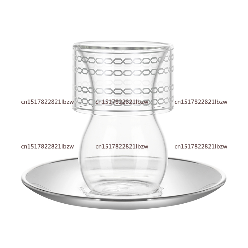 Espresso Cup Saucer - 2025 Deluxe verzilverd theeservies met theekopjes