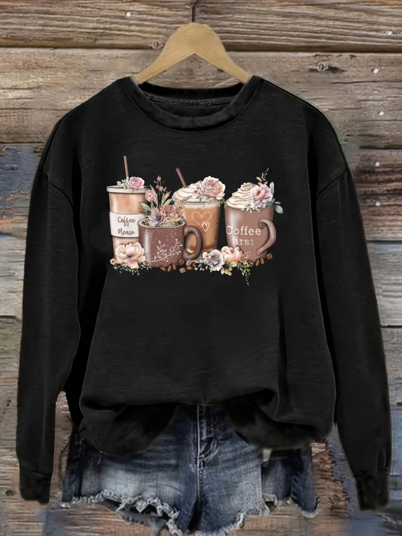 Coffee & Tea Phúc Long - Dames Casual T-shirt met lange mouwen