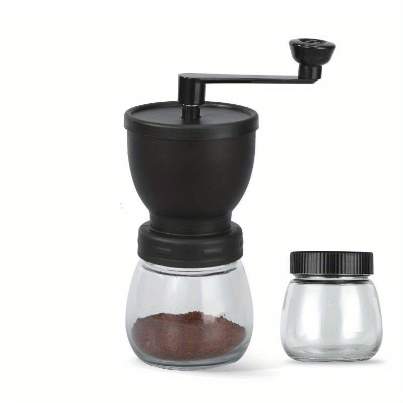 Burr Hand Grinder - Draagbare handmatige koffiemolen met extra glazen