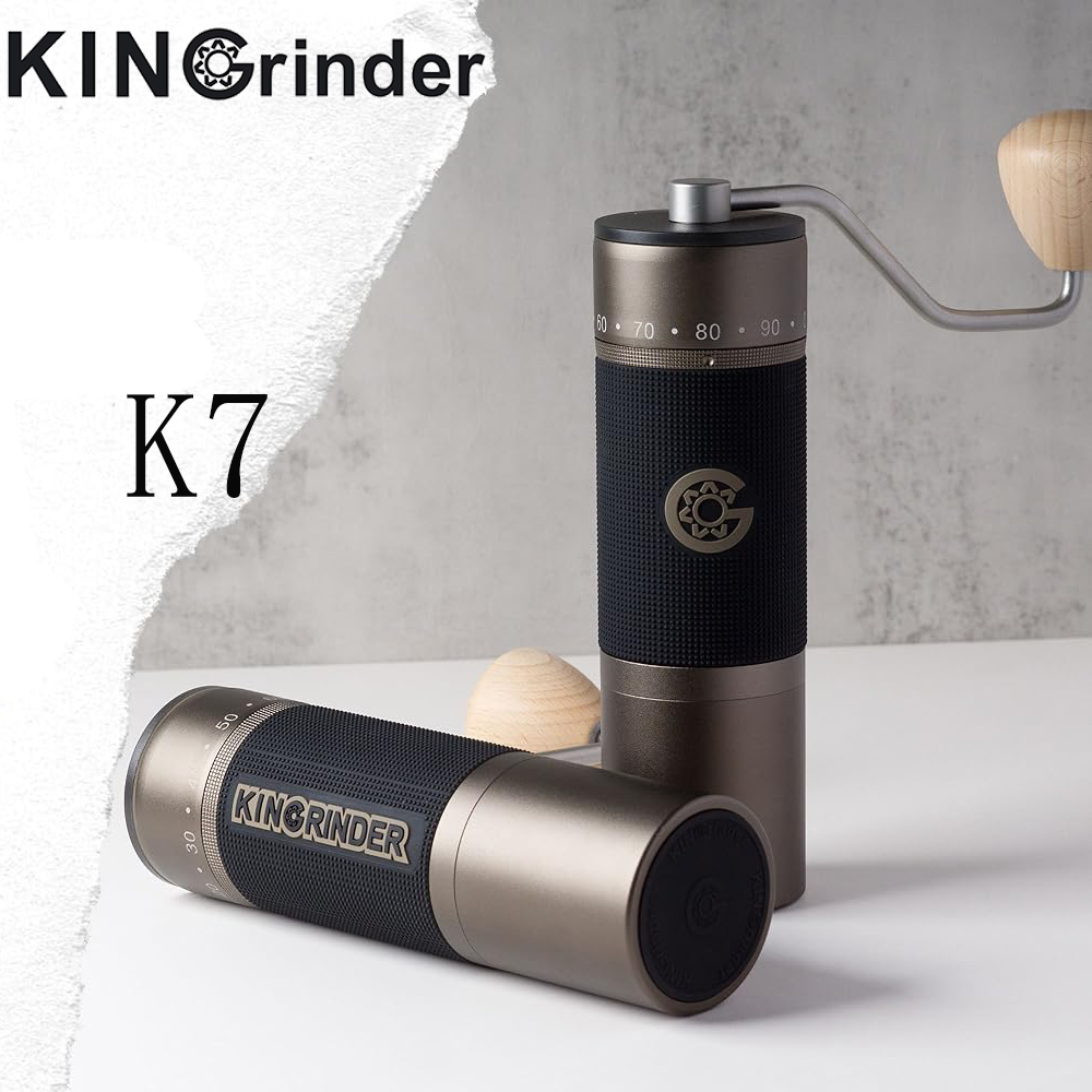 Burr Hand Grinder - Kingrinder K7 handmatige koffiemolen draagbare koffiemolen