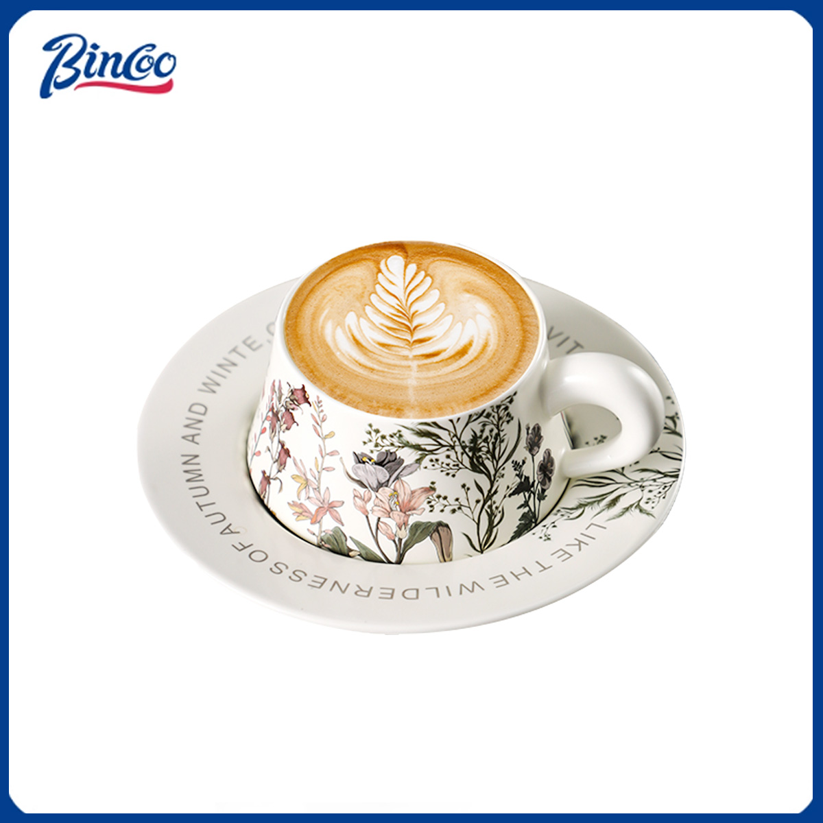 Espresso Cup Saucer - BINCOO 260 ml Keramische Koffiekop met