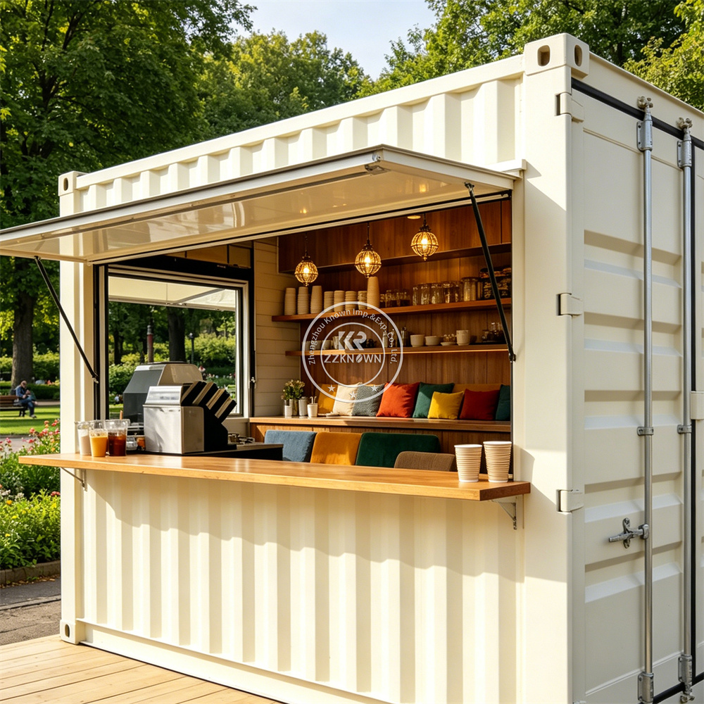 Coffee Tea Kiosk - Mobiele keukencontainertrailer, straatkoffie-, sap-, thee- en