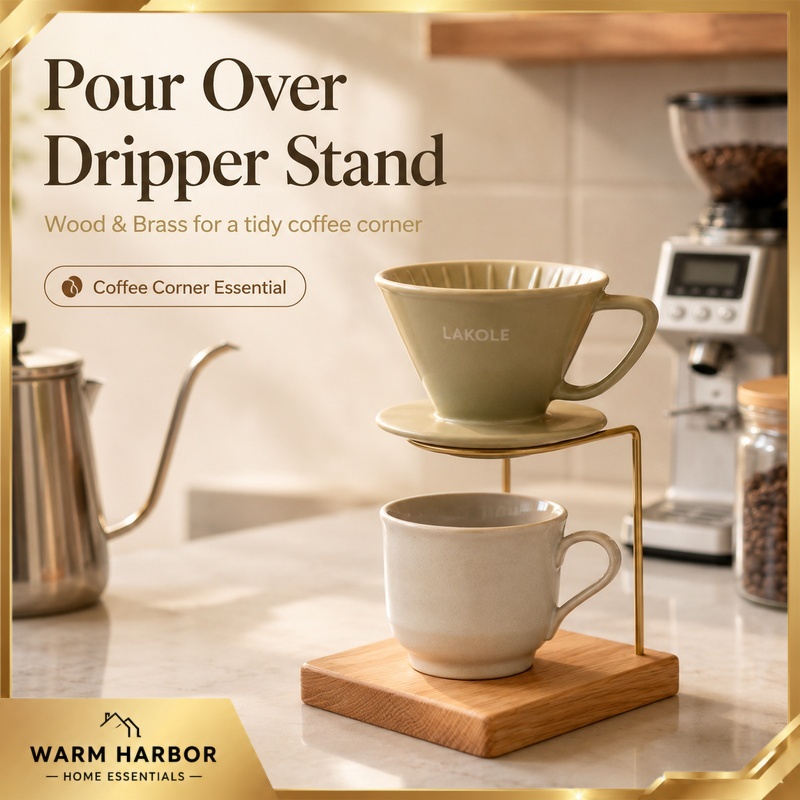 Coffee Dripper V60 - Houten koffiehouder voor pour-over koffie, V60
