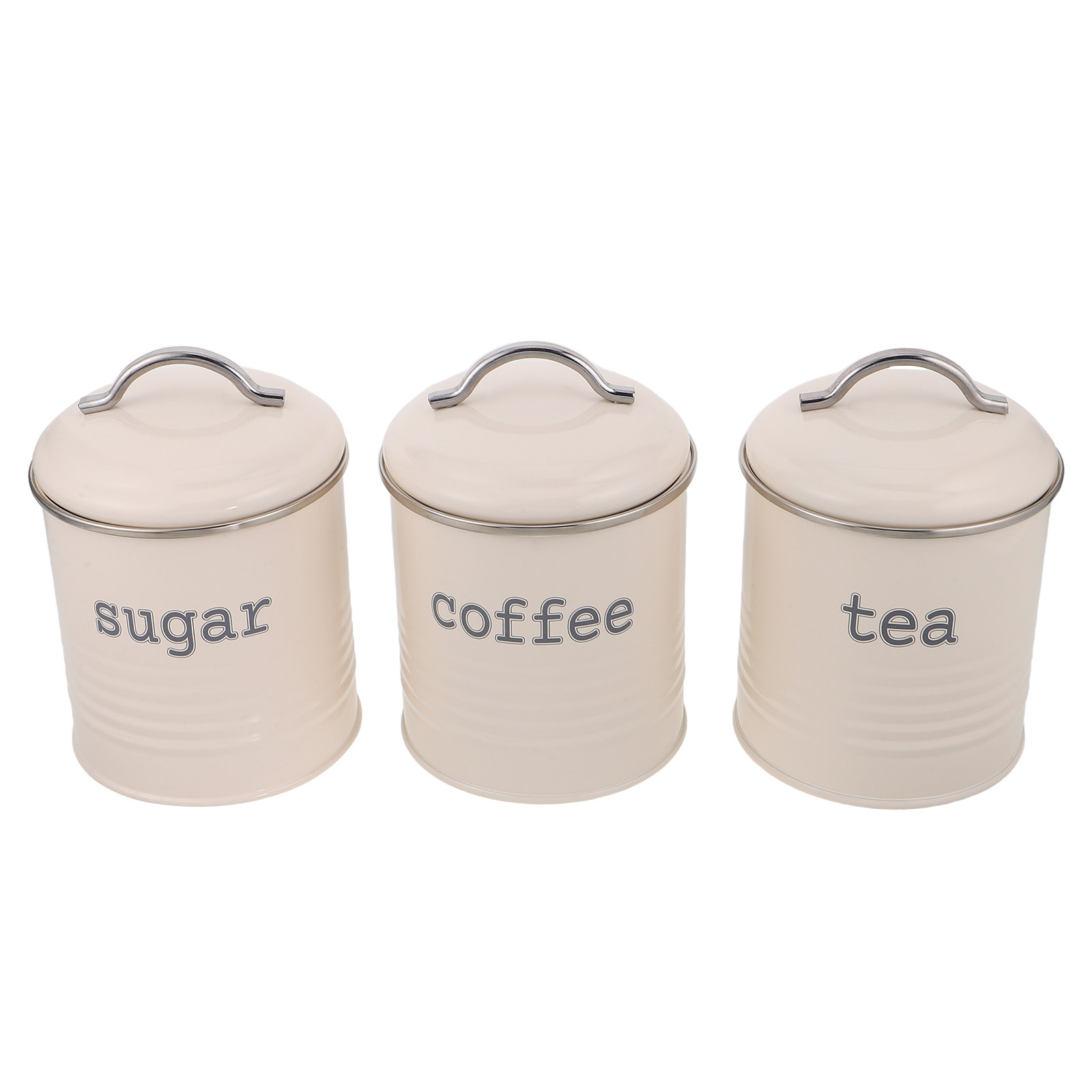 Coffee Tea Containers - 3-delige verzegelde koffiebonencontainerset, luchtdichte thee- en