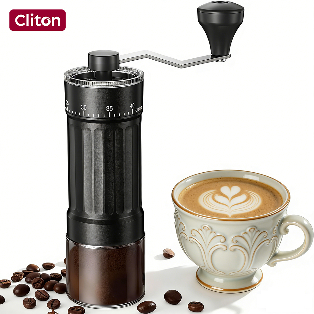 Burr Hand Grinder - Extern verstelbare conische maalschijf, afneembare draagbare