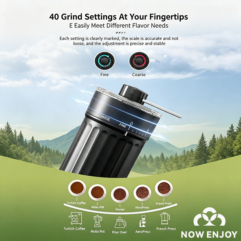 NU GENIET VAN DE Handmatige Ko - Burr Hand Grinder recensie en prijs
