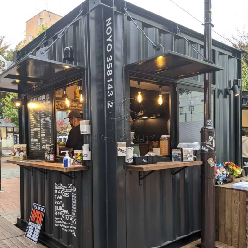 Luxe stalen sandwichpaneel con - Coffee Tea Kiosk recensie en prijs