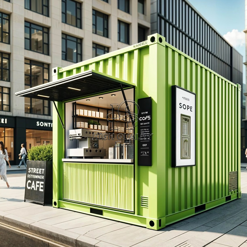 Luxe stalen sandwichpaneel con - Coffee Tea Kiosk recensie en prijs
