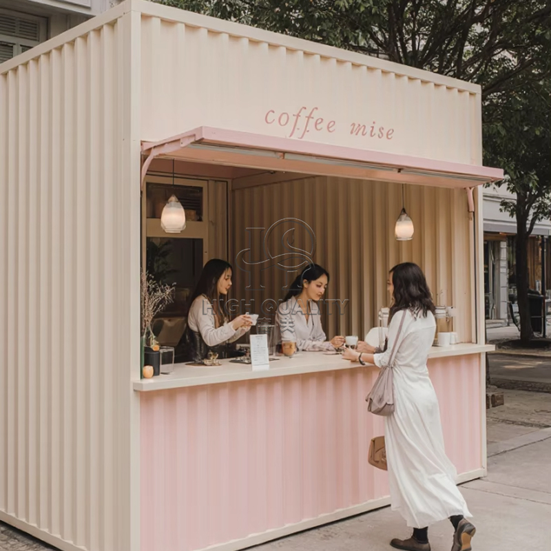 Luxe stalen sandwichpaneel con - Coffee Tea Kiosk recensie en prijs