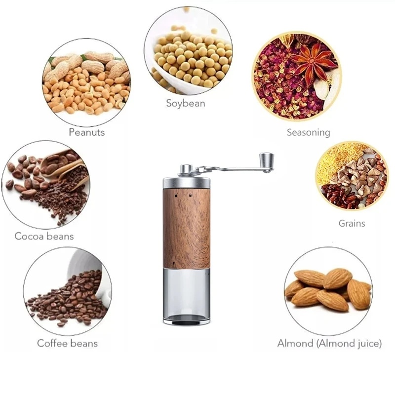 Draagbare handmatige koffiemol - Burr Hand Grinder recensie en prijs