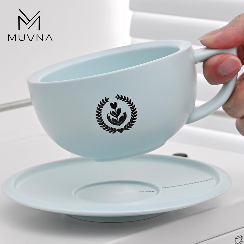 MUVNA Keramische Koffiekop Lat - Espresso Cup Saucer recensie en prijs