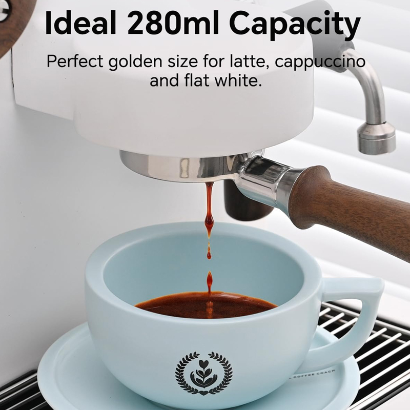 MUVNA Keramische Koffiekop Lat - Espresso Cup Saucer recensie en prijs