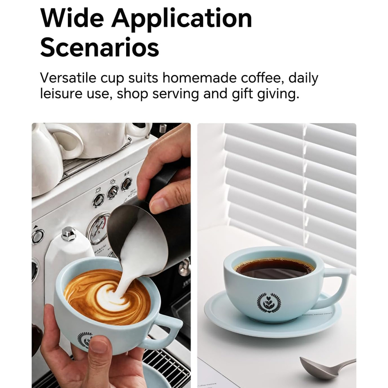 MUVNA Keramische Koffiekop Lat - Espresso Cup Saucer recensie en prijs