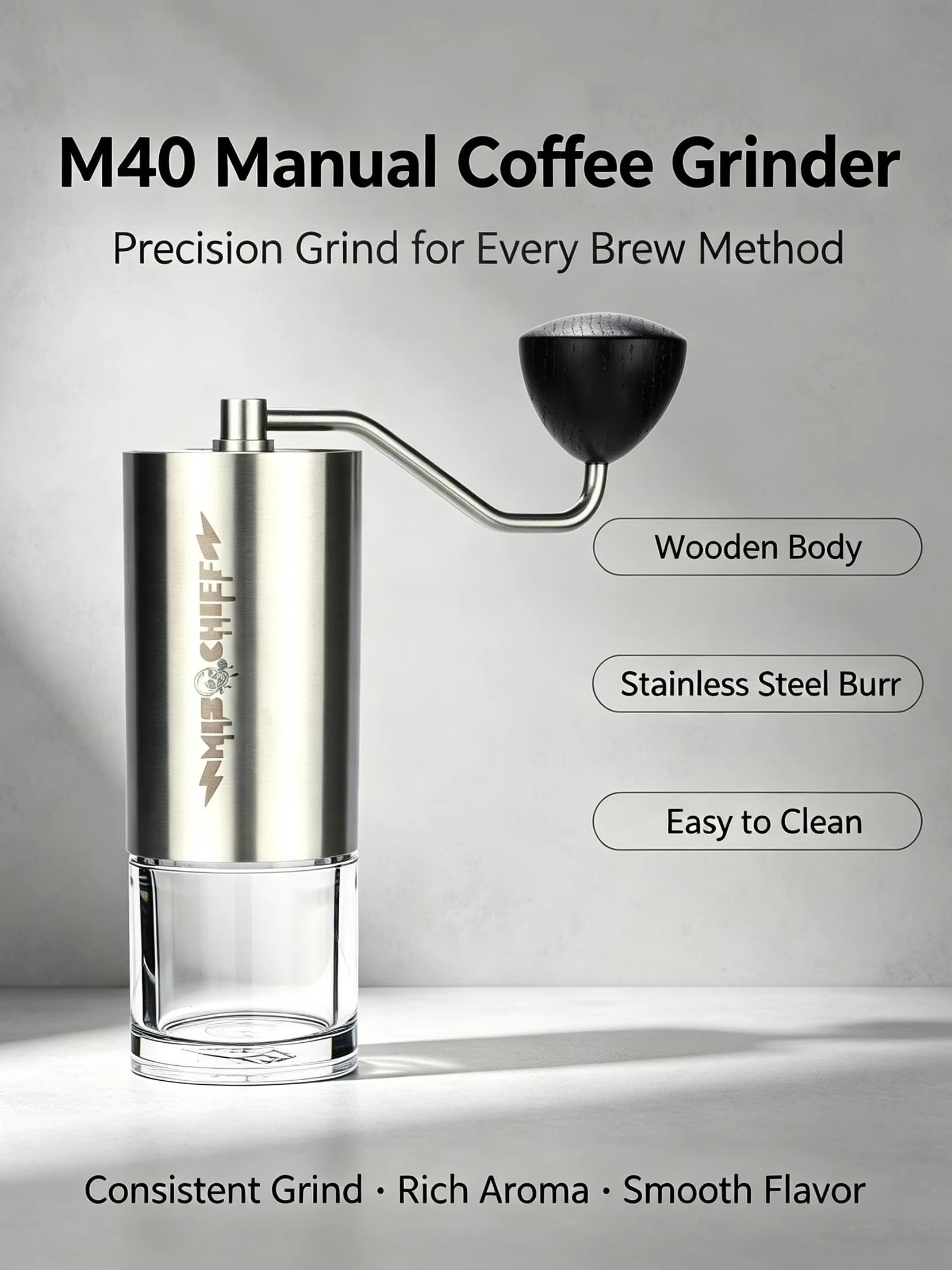 MisChief M40 Handmatige Koffie - Burr Hand Grinder recensie en prijs