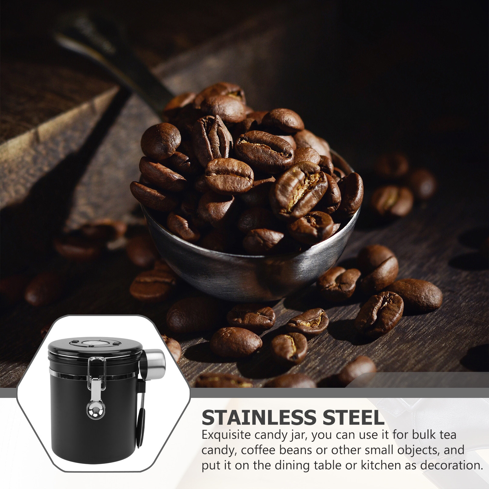 1 Stuks Koffiebonen Afgesloten - Coffee Tea Containers recensie en prijs