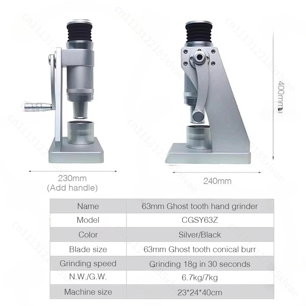 Handbediende 63mm koffiemolen  - Burr Hand Grinder recensie en prijs
