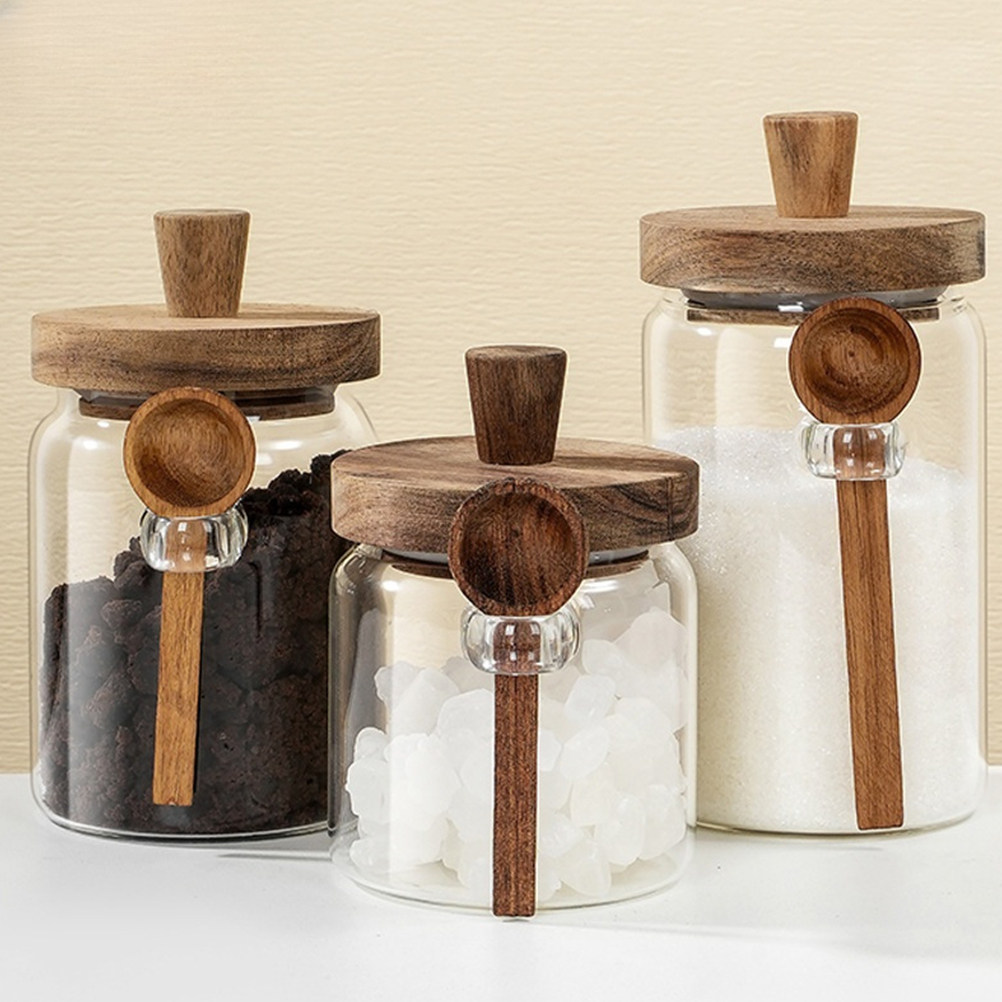 Transparante glazen voedselops - Coffee Tea Containers recensie en prijs