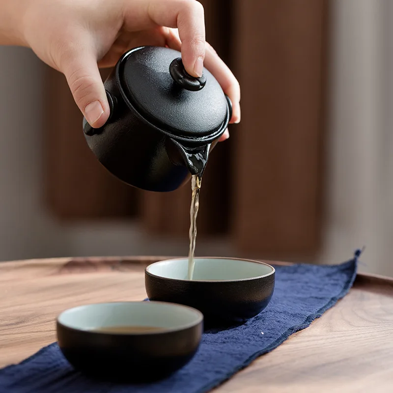 Hoogwaardig zwart aardewerk 1- - Coffee Tea Containers recensie en prijs