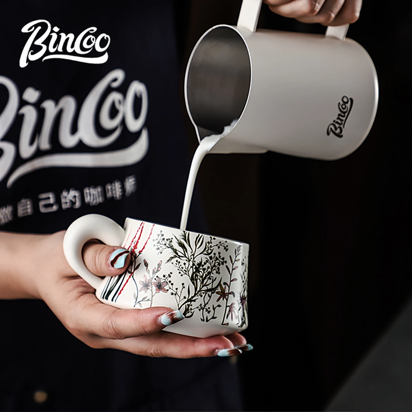 BINCOO 260 ml Keramische Koffi - Espresso Cup Saucer recensie en prijs