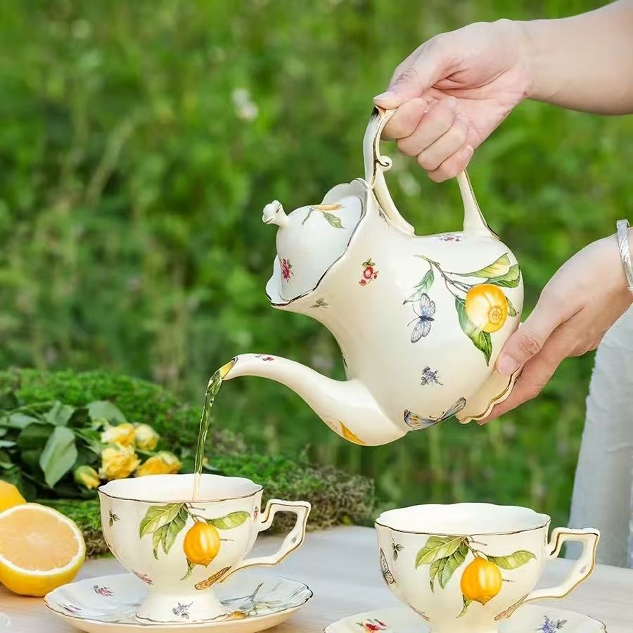Citroenkleurige theepot, koffi - Espresso Cup Saucer recensie en prijs