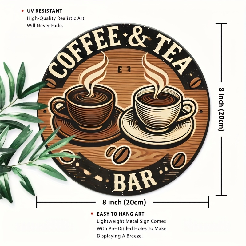 [2D plat] Aluminium koffie- en - Coffee Tea Logo recensie en prijs