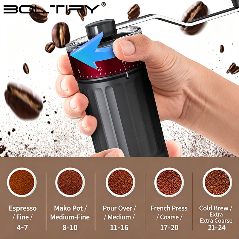 BOLTIFY High-Q Verstelbare Gro - Burr Hand Grinder recensie en prijs